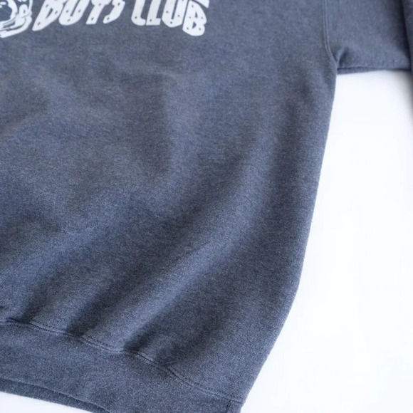 Hanes Ultimate Cotton Graphite Gray Billionaire Boys Club Crewneck Sweater Large - Picture 6 of 11